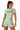 Women's Sakura Rashguard Green - Front model shot