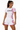 Women's Sakura Rashguard White - Front model shot