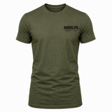 HardLife Combat Club Military Green T-Shirt