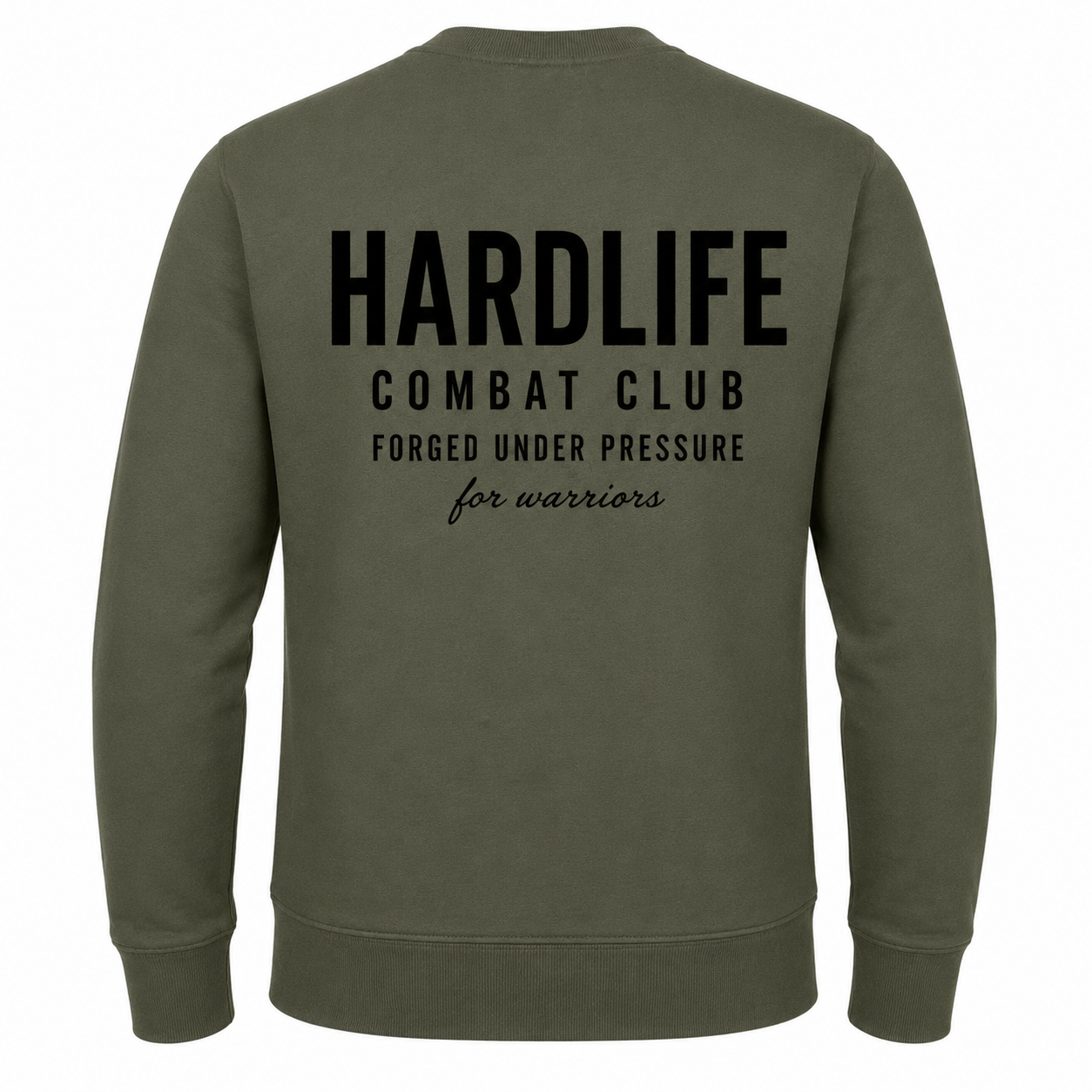 HardLife Combat Club Military Green Sweatshirt