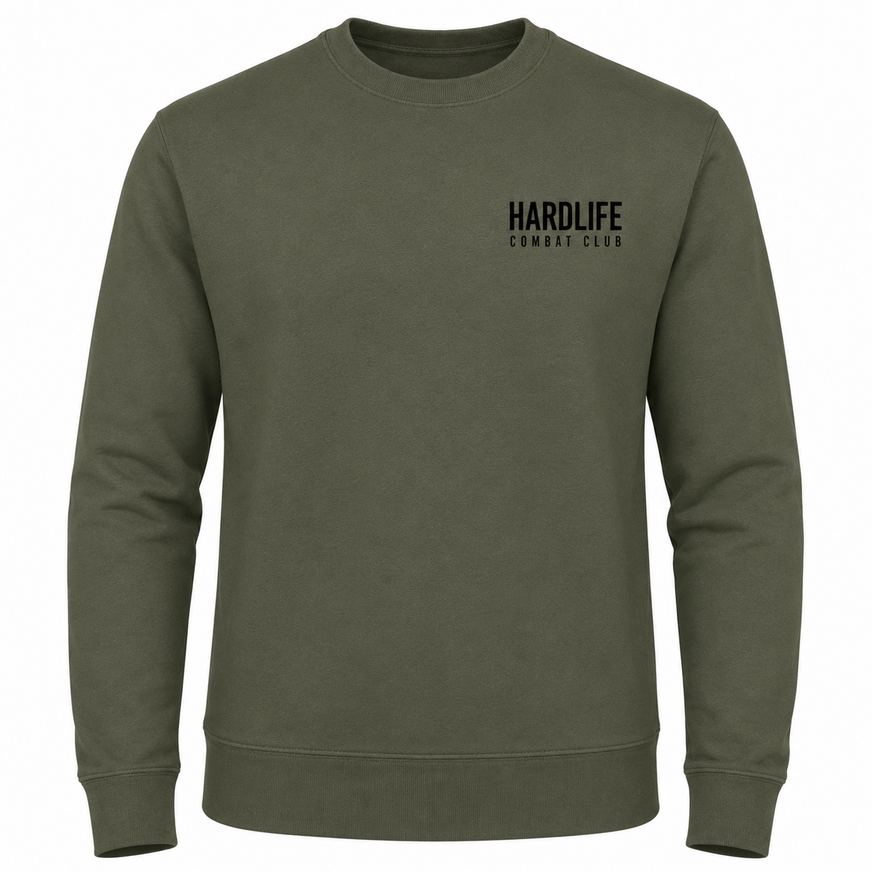 HardLife Combat Club Military Green Sweatshirt