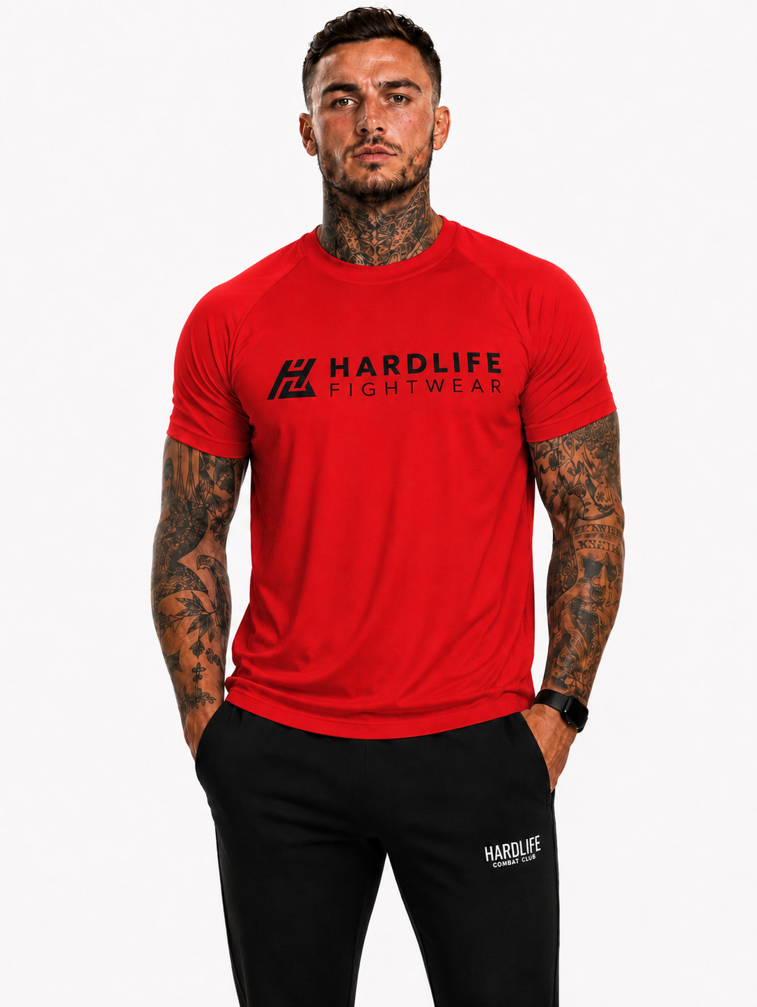 HardLife Classics Red T-Shirt front view