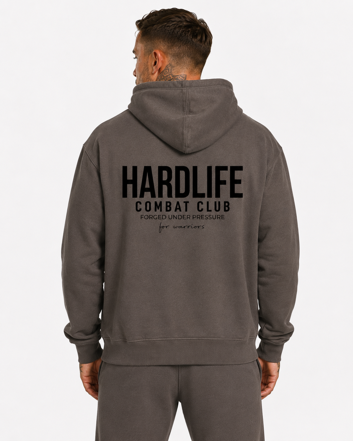 HardLife Combat Club Charcoal Hoodie