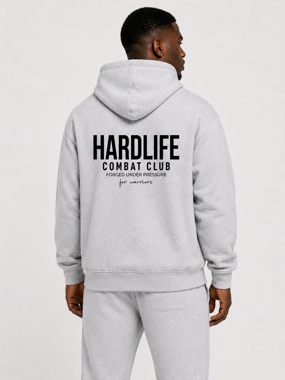 HardLife Combat Club Grey Hoodie
