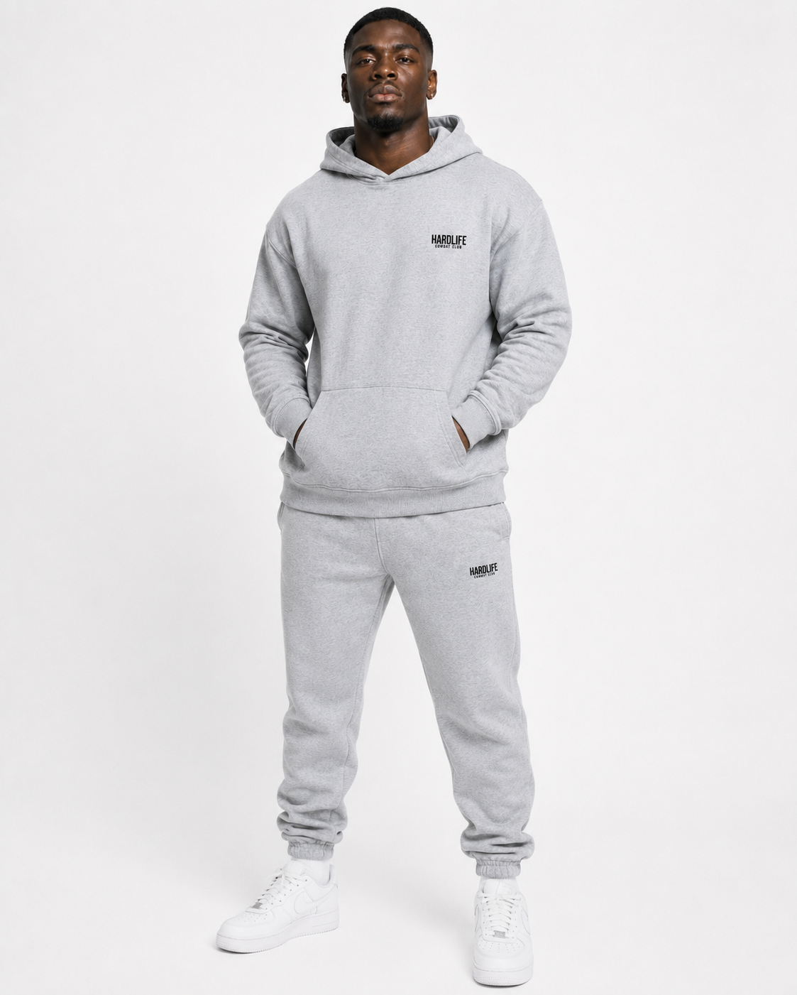 HardLife Combat Club Grey Hoodie