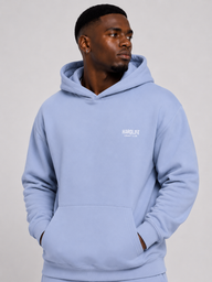 HardLife Combat Club Light Blue Hoodie