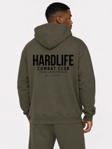 HardLife Combat Club Military Green Hoodie