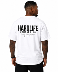 HardLife Combat Club White Oversized T-Shirt