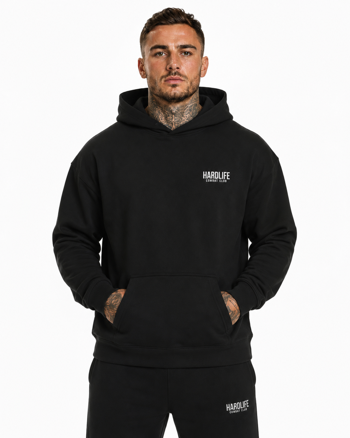 HardLife Combat Club Black Hoodie