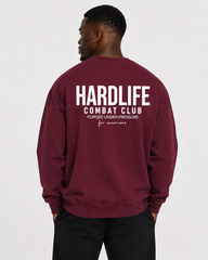 HardLife Combat Club Burgundy Sweatshirt