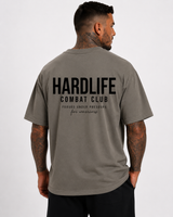 HardLife Combat Club Charcoal Oversized T-Shirt