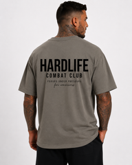 HardLife Combat Club Charcoal Oversized T-Shirt