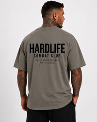 HardLife Combat Club Charcoal Oversized T-Shirt