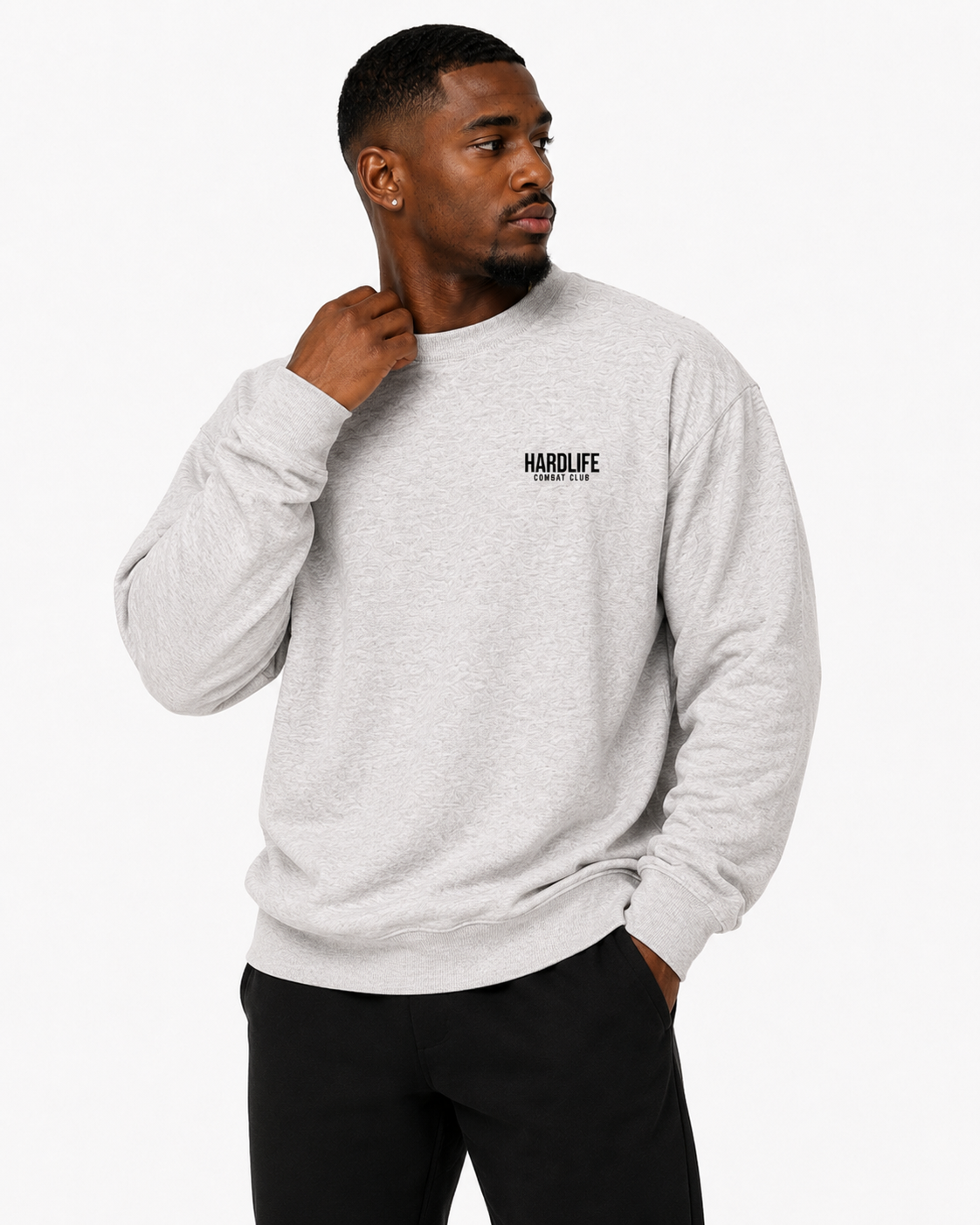HardLife Combat Club Grey Sweatshirt