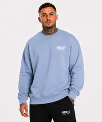HardLife Combat Club Light Blue Sweatshirt
