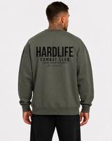 HardLife Combat Club Military Green Sweatshirt