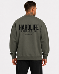 HardLife Combat Club Military Green Sweatshirt