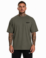 HardLife Combat Club Military Green Oversized T-Shirt