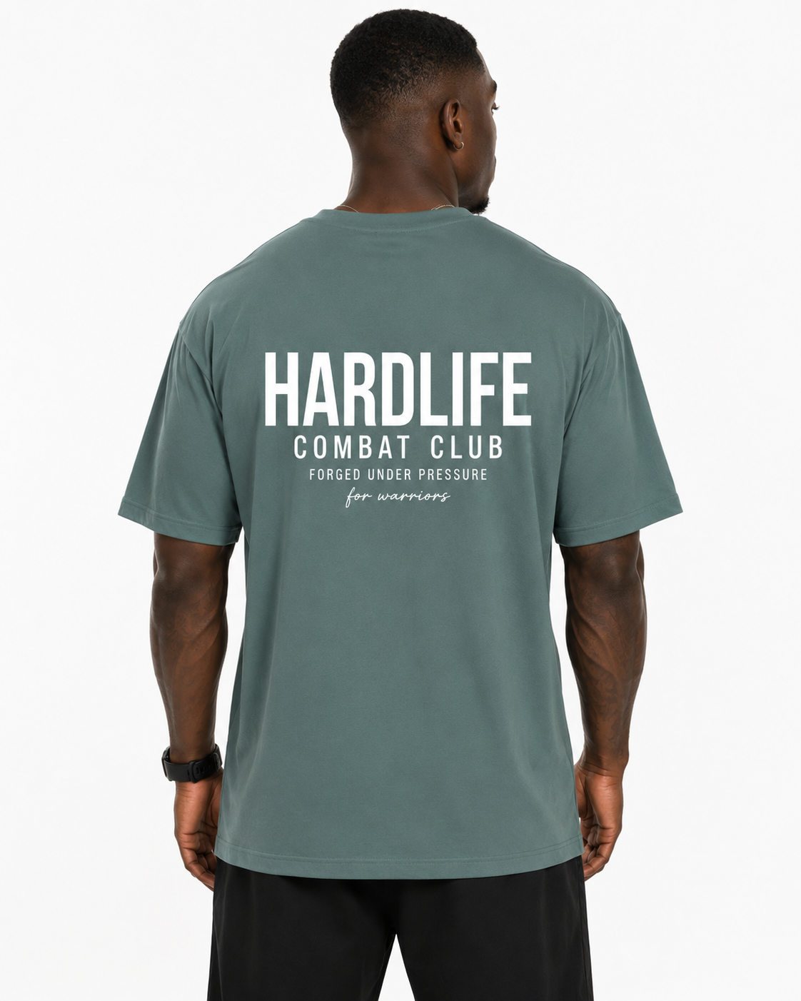 HardLife Combat Club Pine Green Oversized T-Shirt