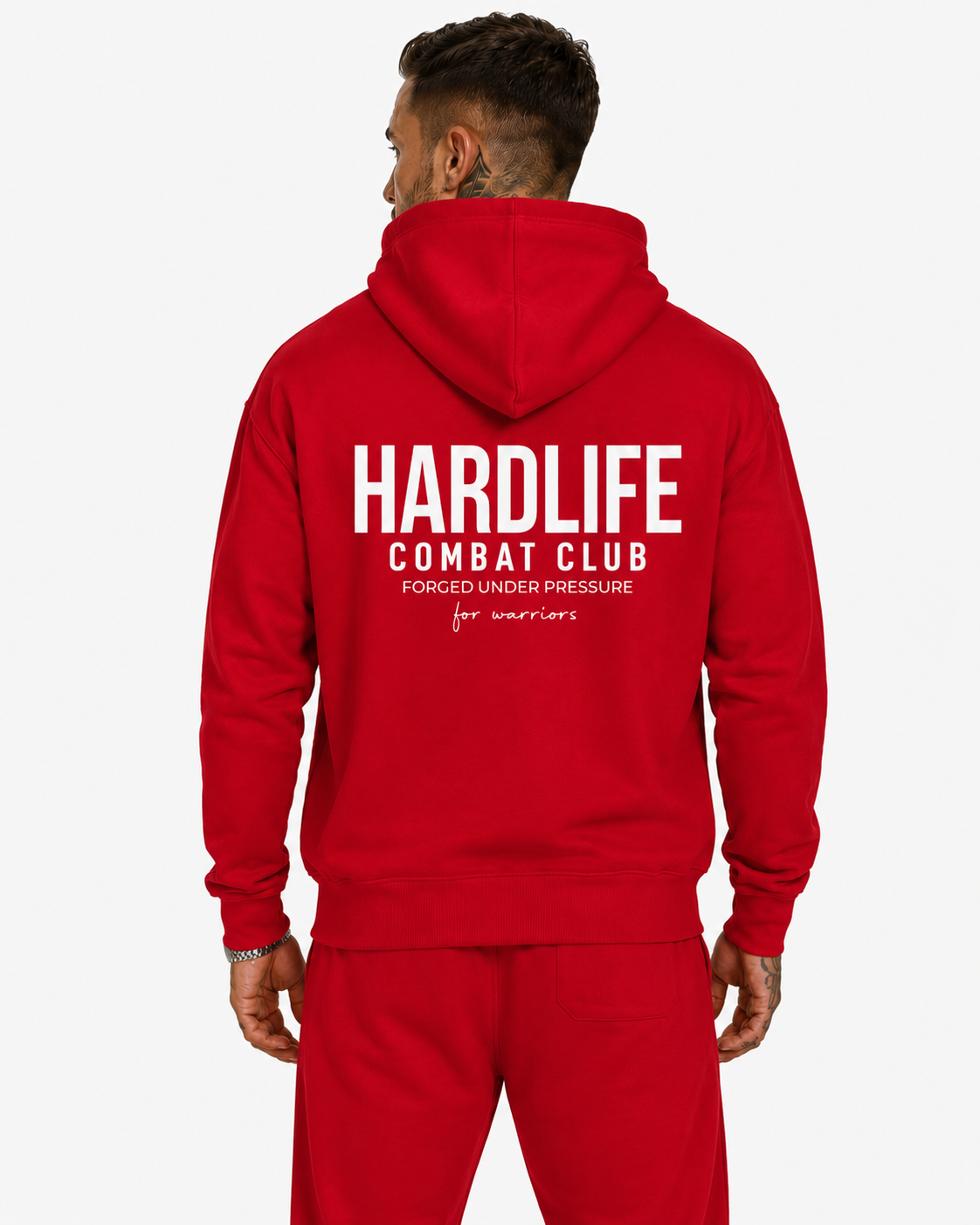 HardLife Combat Club Red Hoodie