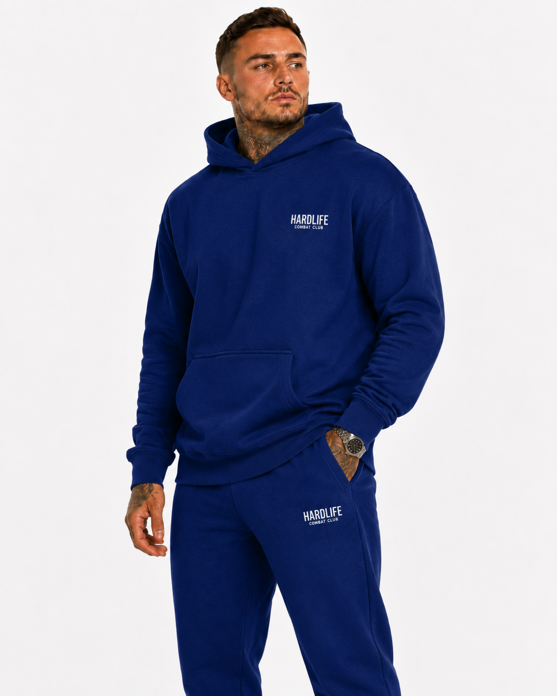HardLife Combat Club Royal Blue Hoodie
