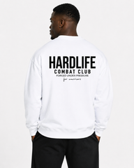 HardLife Combat Club White Sweatshirt