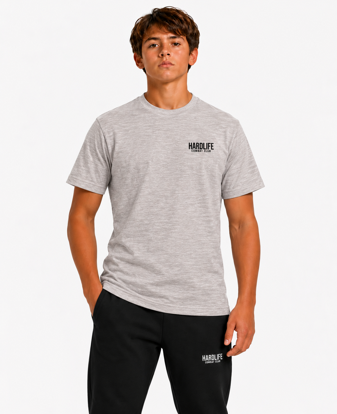 HardLife Combat Club Kids Grey T-Shirt