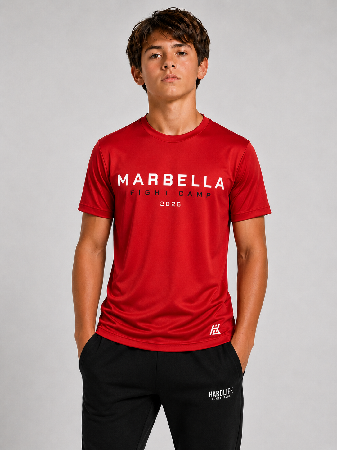 HardLife Marbella Summer Fight Camp 2026 Red Kids T-Shirt