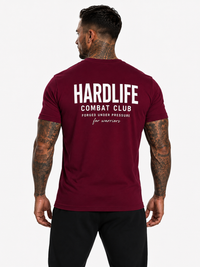 HardLife Combat Club Burgundy T-Shirt
