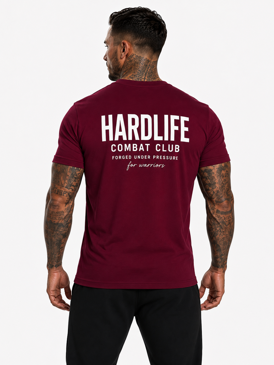 HardLife Combat Club Burgundy T-Shirt