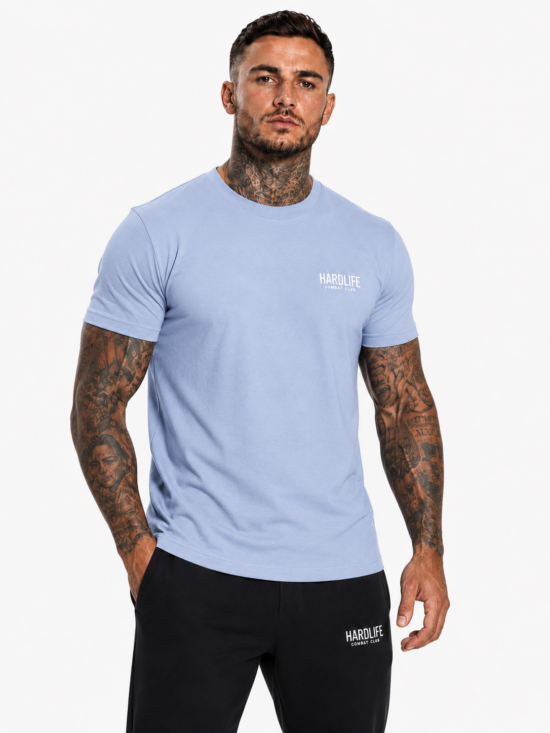 HardLife Combat Club Light Blue T-Shirt