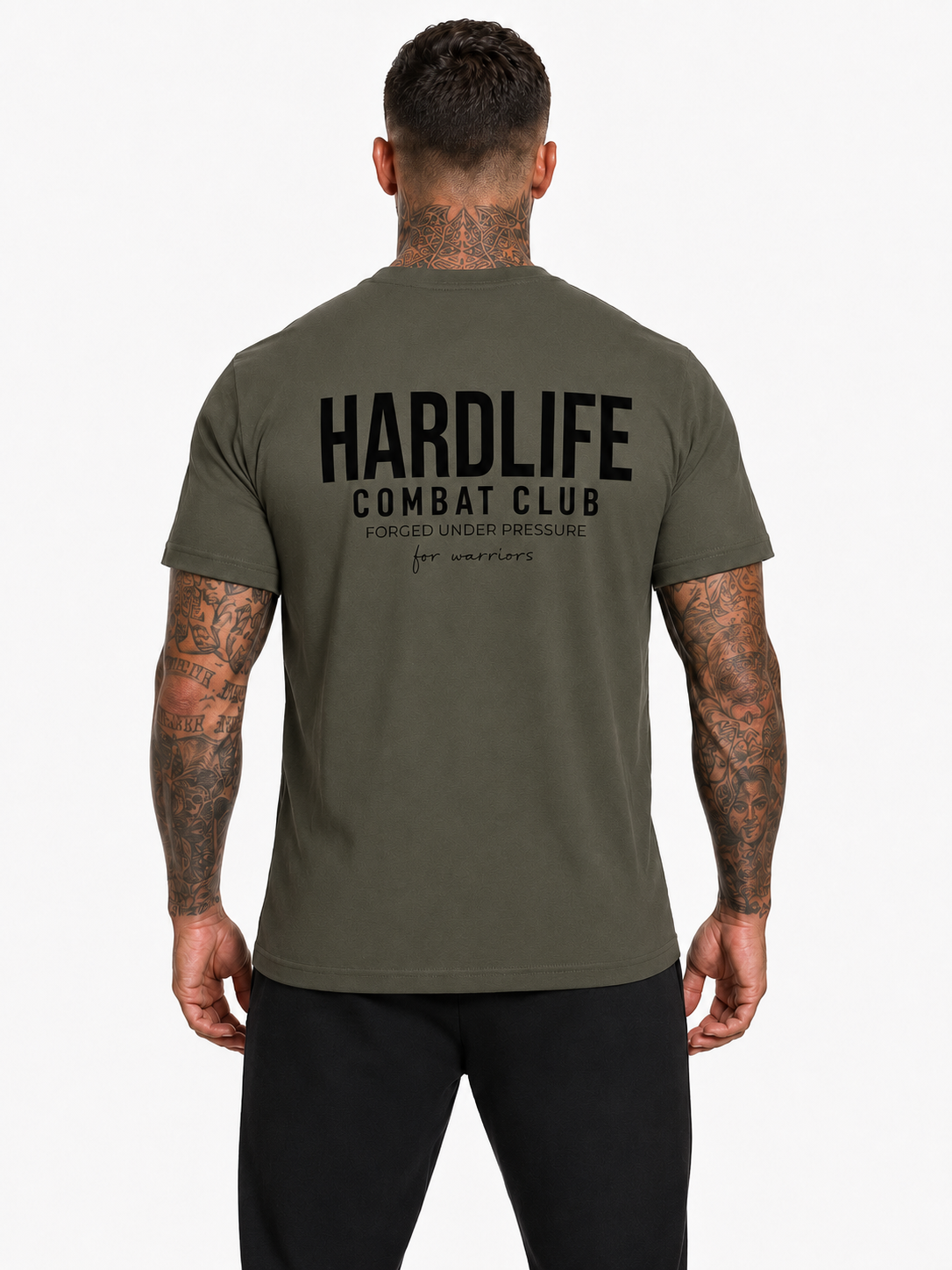 HardLife Combat Club Military Green T-Shirt
