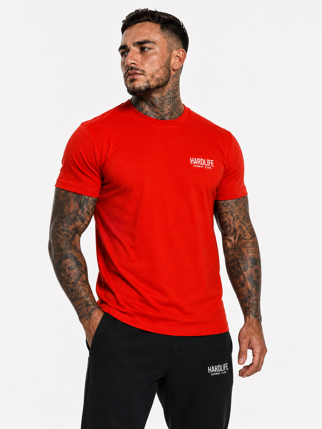 HardLife Combat Club Red T-Shirt