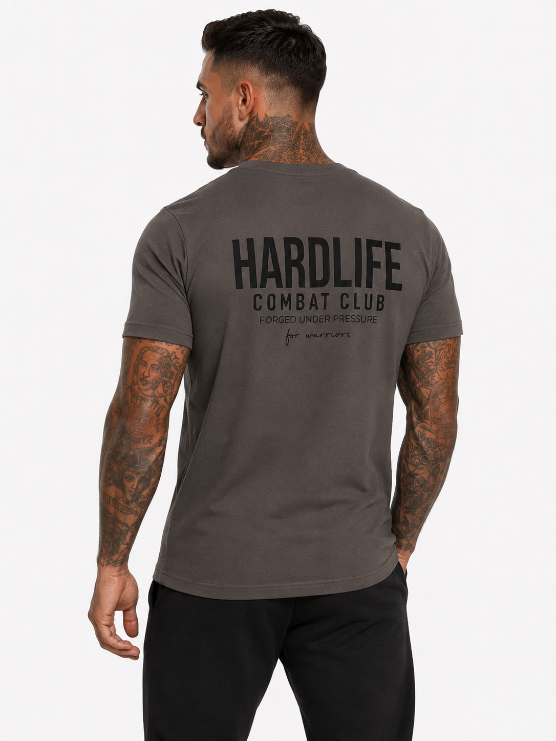 HardLife Combat Club Charcoal T-Shirt
