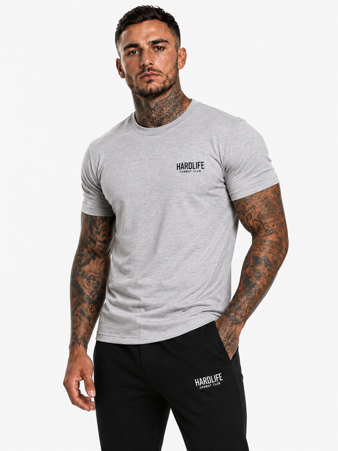 HardLife Combat Club Grey T-Shirt
