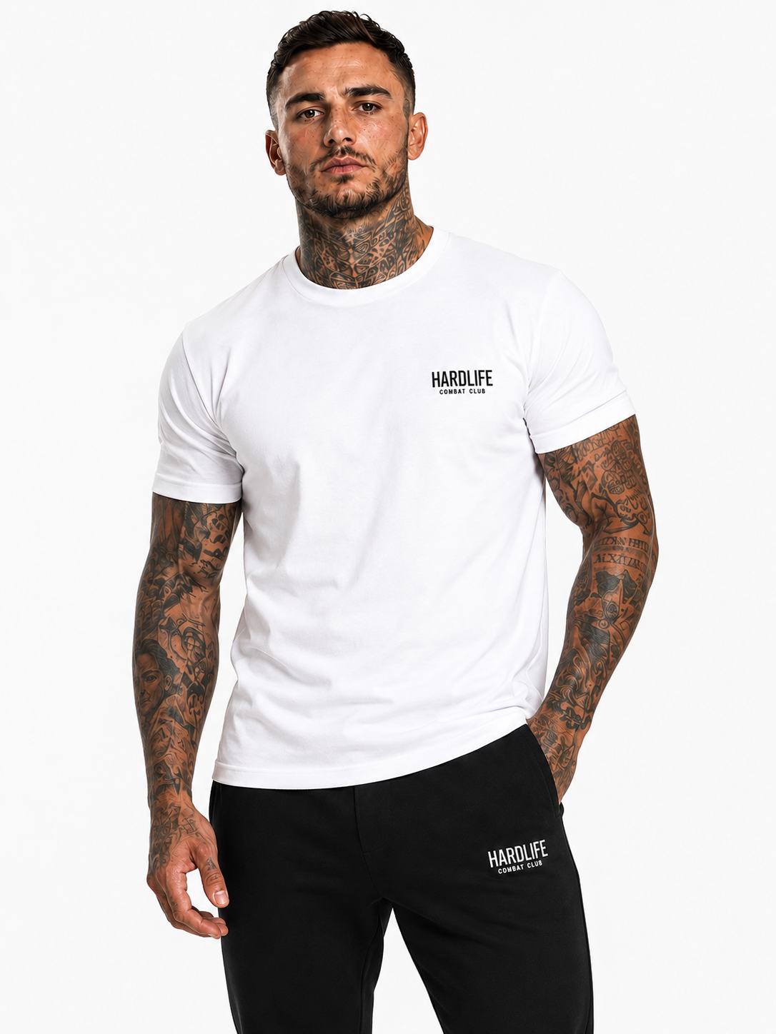 HardLife Combat Club White T-Shirt