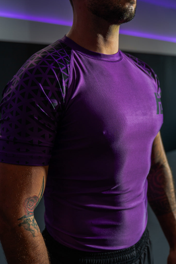 Royal Grapple Purple Rashguard