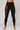 Black Sakura Leggings with red floral print