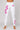 White Sakura Leggings with pink floral print