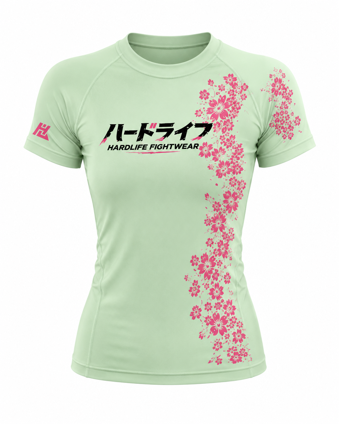 Women's Sakura Rashguard Green - Flat lay
