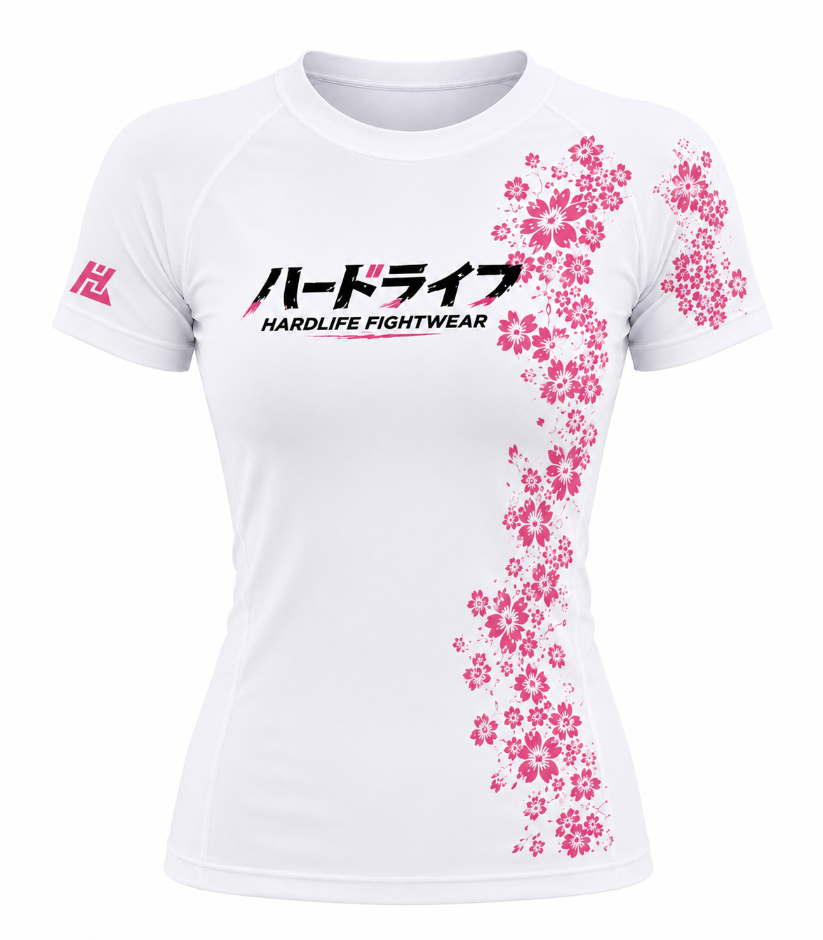 Women's Sakura Rashguard White - Flat lay